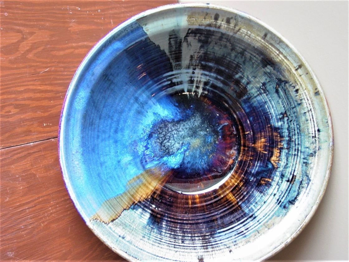 Blue and Opal Rutile Platter SOLD