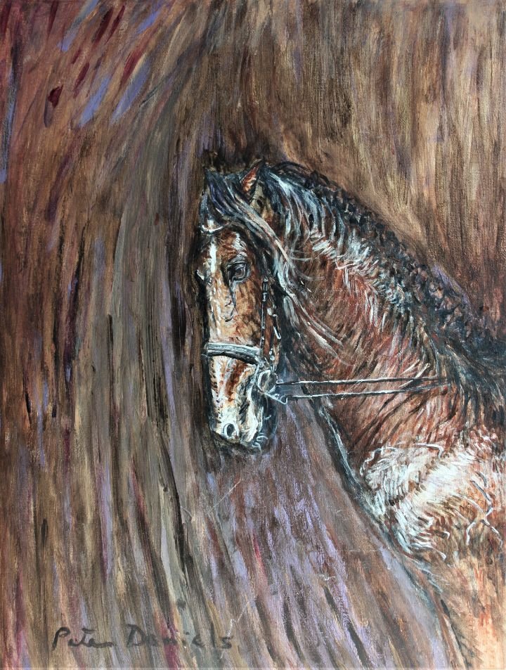 Brownie Horse Acrylic on Canvas 24x18 $1495