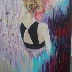 Acrylic Painting on canvas titled Summer Woman by Canadian Artist, Peter Daniels.