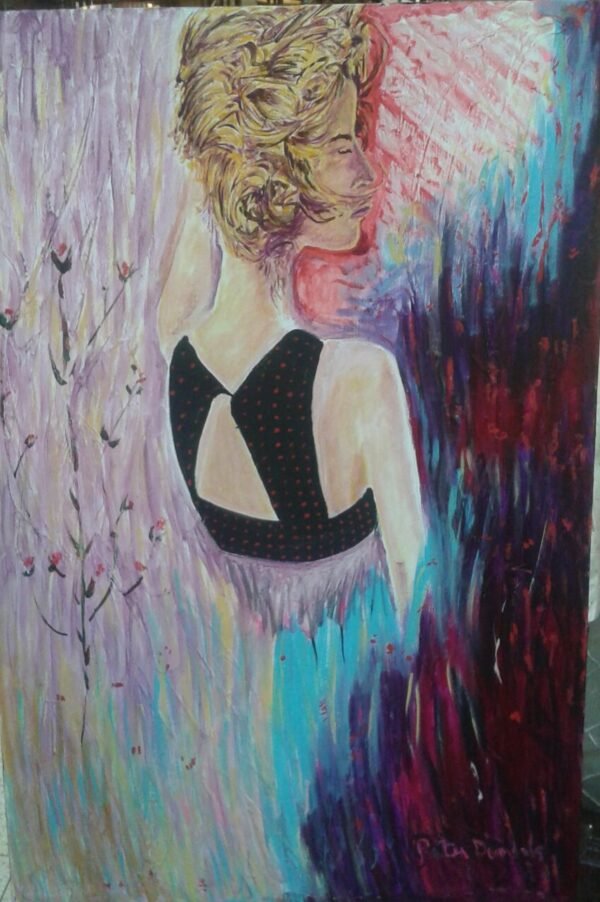 Acrylic Painting on canvas titled Summer Woman by Canadian Artist, Peter Daniels.